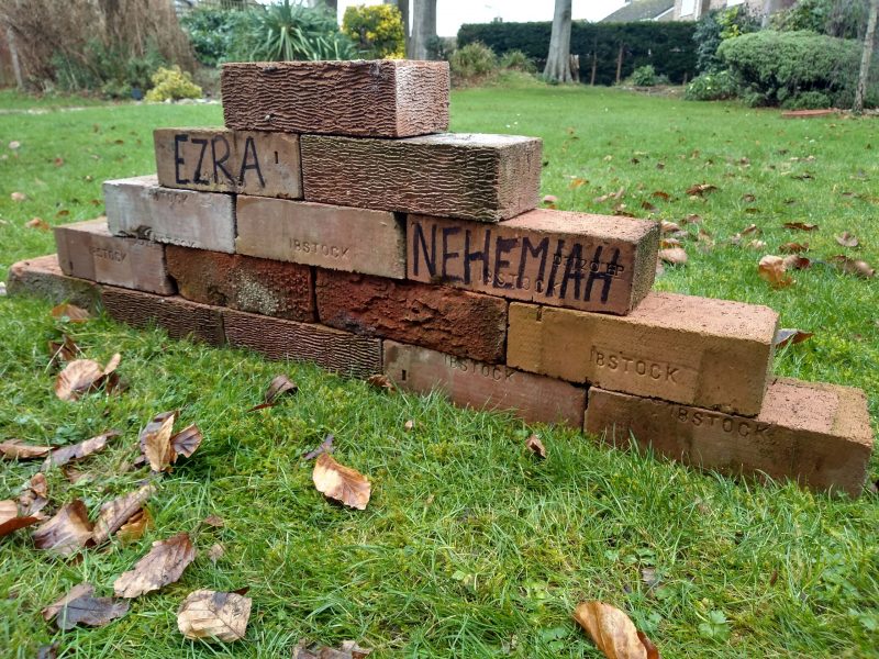 The exiles build a wall!