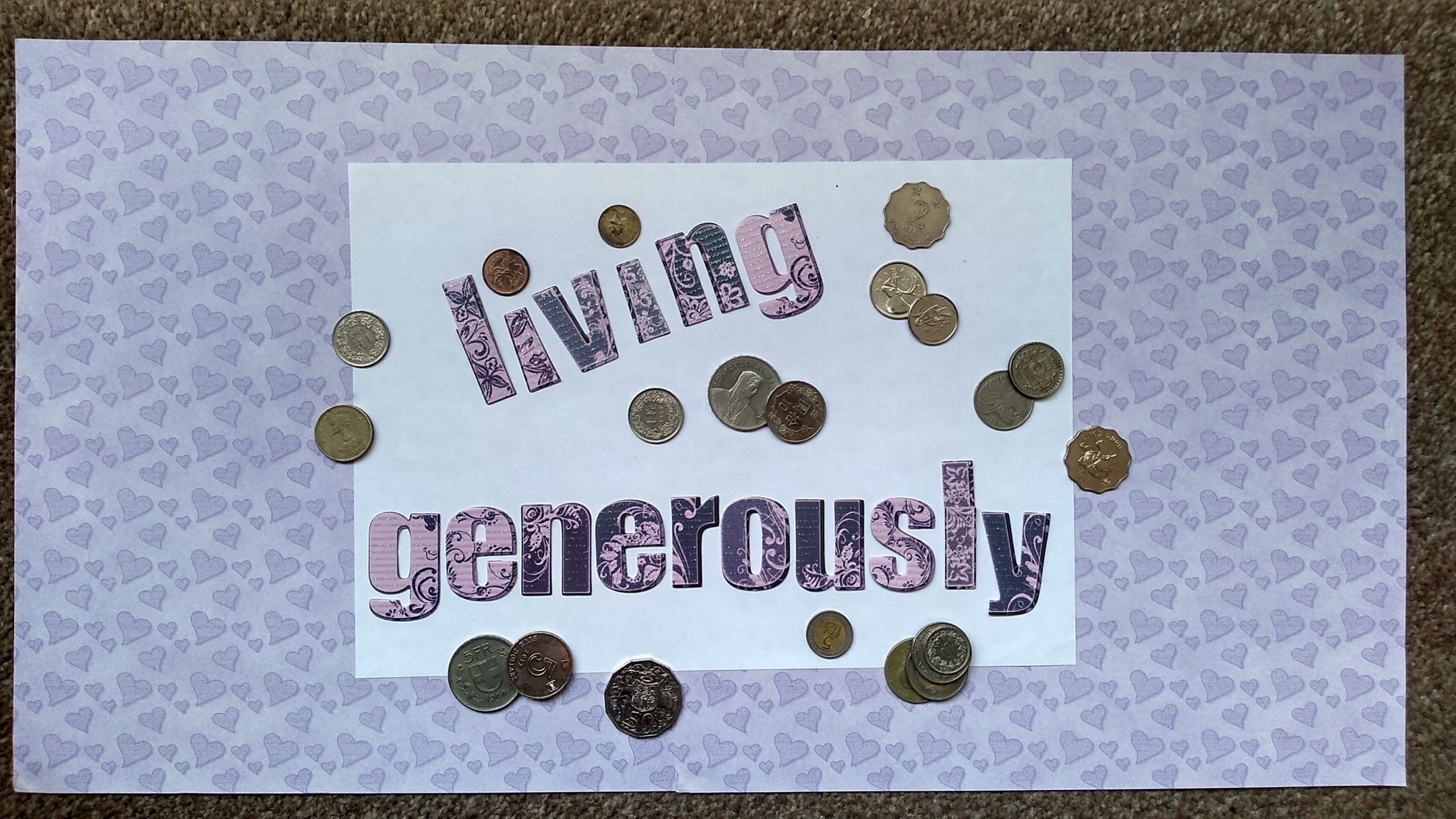 Living generously!