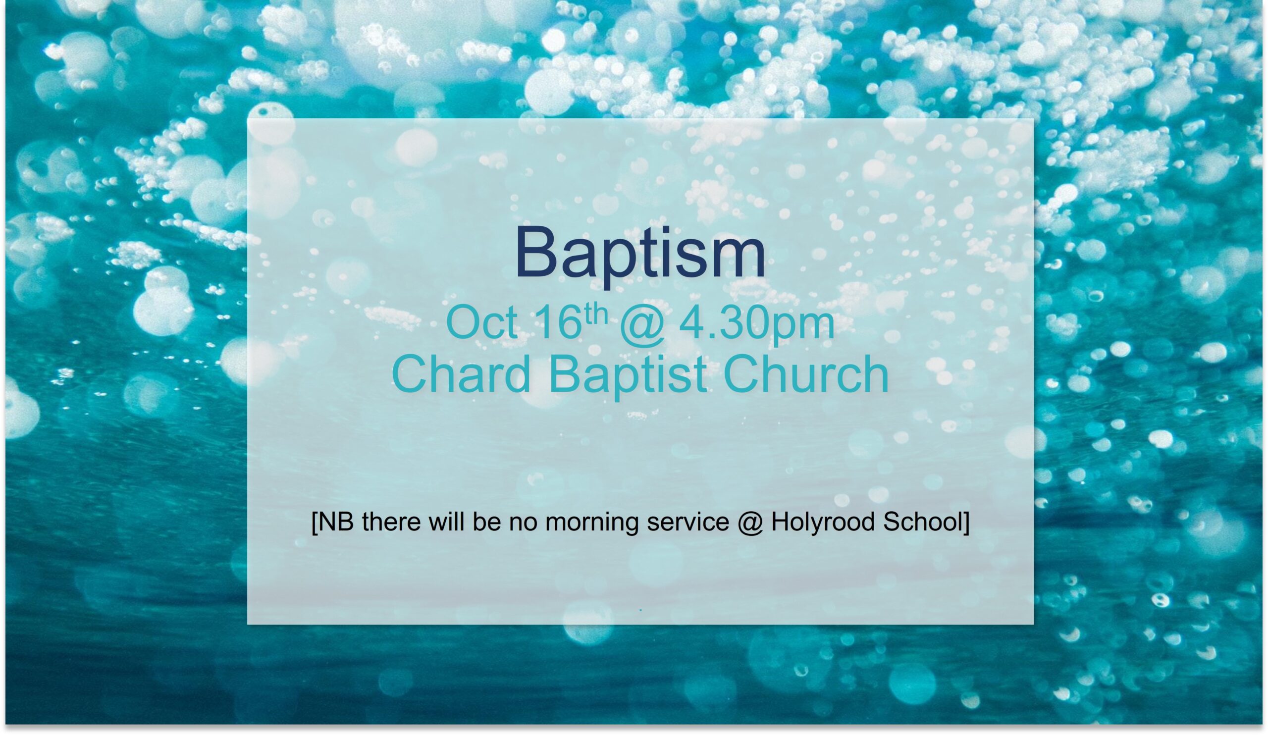 Baptism Service